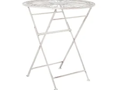 Clearance Beliani 2-Istuttava Bistrosetti Rauta Valkoinen Scafa