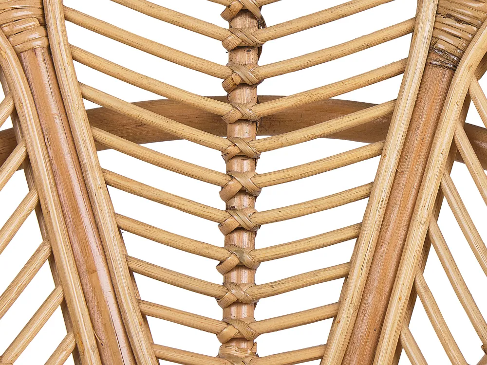 Ulkokalusteet<Beliani 2-Istuttava Bistrosetti Rottinki Luonnonvari Florentine Ii/Limni