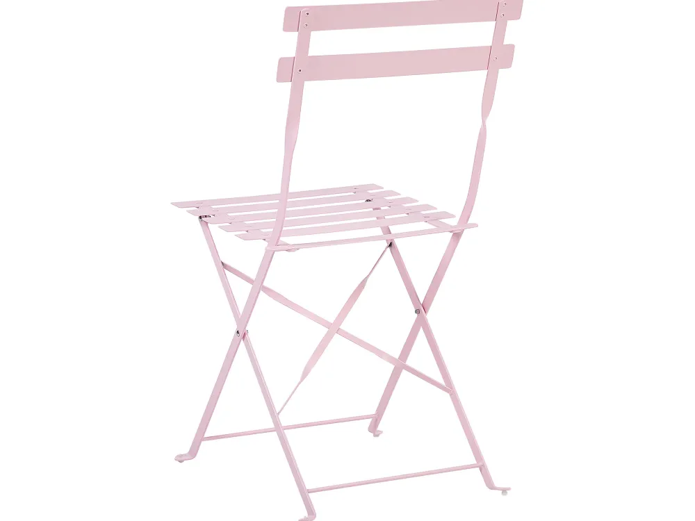 Ulkokalusteet<Beliani 2-Istuttava Bistrosetti Teras Pastellipinkki Fiori