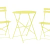 Flash Sale Beliani 2-Istuttava Bistrosetti Teras Limenvihrea Fiori