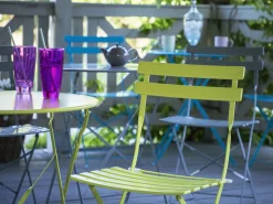 Flash Sale Beliani 2-Istuttava Bistrosetti Teras Limenvihrea Fiori