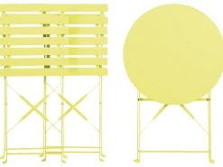 Flash Sale Beliani 2-Istuttava Bistrosetti Teras Limenvihrea Fiori