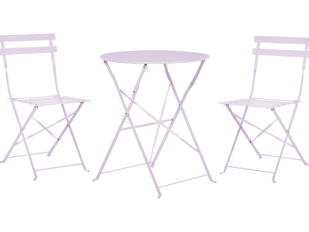 Ulkokalusteet<Beliani 2-Istuttava Bistrosetti Teras Violetti Fiori