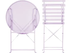 Ulkokalusteet<Beliani 2-Istuttava Bistrosetti Teras Violetti Fiori