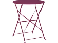 Online Beliani 2-Istuttava Bistrosetti Teras Viininpunainen Fiori