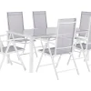 Ulkokalusteet<Beliani 6-Istuttava Harmaa Alumiininen Ulkoruokailuryhma Catania