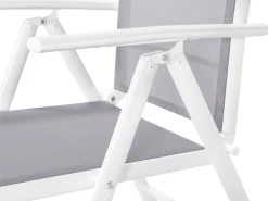 Ulkokalusteet<Beliani 6-Istuttava Harmaa Alumiininen Ulkoruokailuryhma Catania