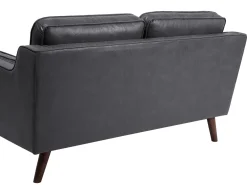 Flash Sale Beliani 2-Istuttava Harmaa Tekonahkainen Sohva Lokka