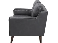 Flash Sale Beliani 2-Istuttava Harmaa Tekonahkainen Sohva Lokka