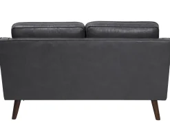 Flash Sale Beliani 2-Istuttava Harmaa Tekonahkainen Sohva Lokka