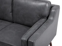 Flash Sale Beliani 2-Istuttava Harmaa Tekonahkainen Sohva Lokka