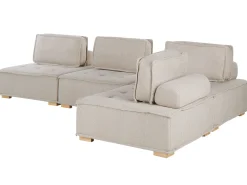 Flash Sale Beliani 4-Istuttava Kulmamoduulisohva Beige Tibro