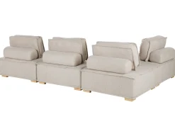 Flash Sale Beliani 4-Istuttava Kulmamoduulisohva Beige Tibro