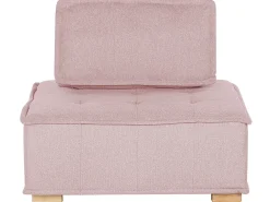 Sohvat<Beliani 4-Istuttava Kulmamoduulisohva Vaaleanpunainen Tibro