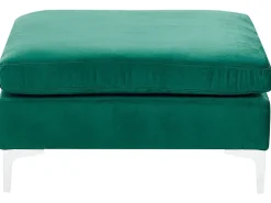 Sohvat<Beliani 4-Istuttava Kulmasohva Ja Rahi Sametti Oikeak. Vihrea Evja