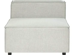 Sohvat<Beliani 3-Istuttava Kulmasohva Ja Rahi Pellava Vasenk. Vaaleanharmaa Aprica