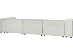 Sohvat<Beliani 3-Istuttava Kulmasohva Ja Rahi Pellava Vasenk. Vaaleanharmaa Aprica