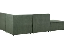 Flash Sale Beliani 3-Istuttava Kulmasohva Ja Rahi Vakosametti Vasenk. Tummanvihrea Lemvig