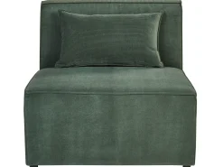 Flash Sale Beliani 3-Istuttava Kulmasohva Ja Rahi Vakosametti Vasenk. Tummanvihrea Lemvig