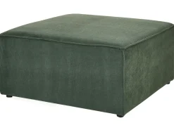 Sohvat<Beliani 4-Istuttava Kulmasohva Ja Rahi Vakosametti Oikeak. Tummanvihrea Lemvig