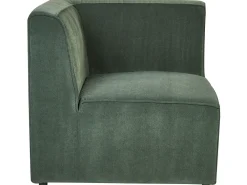 Sohvat<Beliani 4-Istuttava Kulmasohva Ja Rahi Vakosametti Oikeak. Tummanvihrea Lemvig