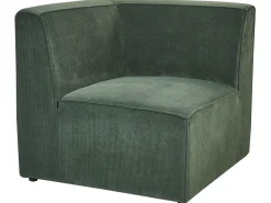 Sohvat<Beliani 4-Istuttava Kulmasohva Ja Rahi Vakosametti Oikeak. Tummanvihrea Lemvig