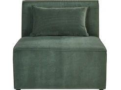 Sohvat<Beliani 4-Istuttava Kulmasohva Ja Rahi Vakosametti Oikeak. Tummanvihrea Lemvig