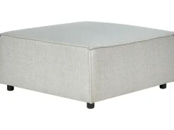 Cheap Beliani 3-Istuttava Kulmasohva Ja Rahi Pellava Oikeak. Vaaleanharmaa Aprica