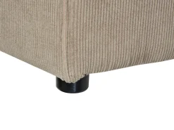 New Beliani 3-Istuttava Kulmasohva Ja Rahi Vakosametti Oikeak. Ruskeanharmaa Lemvig