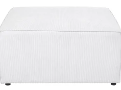 Best Sale Beliani 4-Istuttava Kulmasohva Ja Rahi Vakosametti Oikeak. Luonnonvalkoinen Lemvig