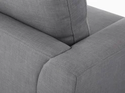 Best Sale Beliani 5-Istuttava Kulmasohva Ja Rahi Kangas Vasenk. Vaaleanharmaa Oslo