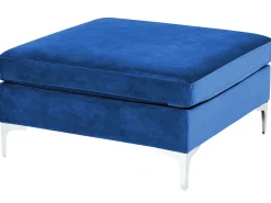 Discount Beliani 4-Istuttava Kulmasohva Ja Rahi Sametti Vasenk. Laivastonsininen Evja