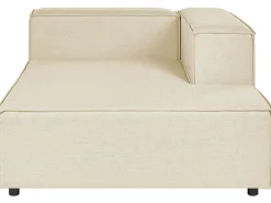 Cheap Beliani 2-Istuttava Kulmasohva Ja Rahi Pellava Vasenk. Beige Aprica