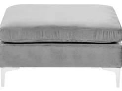 Shop Beliani 5-Istuttava Kulmasohva Ja Rahi Sametti Oikeak. Harmaa Evja