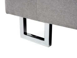 Sohvat<Beliani 6-Istuttava Kulmasohva Kangas Vasenk. Vaaleanharmaa Stockholm