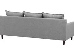 Online Beliani 4-Istuttava Kulmasohva Kangas Kaannettava Vaaleanharmaa Elvenes