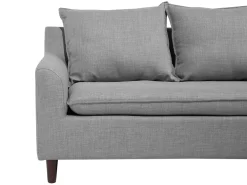 Online Beliani 4-Istuttava Kulmasohva Kangas Kaannettava Vaaleanharmaa Elvenes