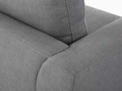 Discount Beliani 4-Istuttava Kulmasohva Kangas Vasenk. Vaaleanharmaa Oslo