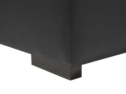 Sohvat<Beliani 3-Istuttava Kulmasohva Nahka Vasenk. Musta Lungo