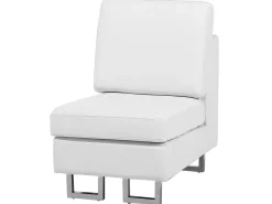 Sohvat<Beliani 6-Istuttava Kulmasohva Nahka Oikeak. Valkoinen Stockholm