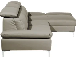 Shop Beliani 4-Istuttava Kulmasohva Nahka Vasenk. Ruskeanharmaa Farila