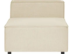 Sohvat<Beliani 2-Istuttava Kulmasohva Pellava Vasenk. Beige Aprica