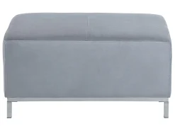 Best Sale Beliani 4-Istuttava Kulmasohva Rahilla Sametti Vasenk. Harmaa Oslo