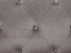 Sale Beliani 3-Istuttava Kulmasohva Sametti Oikeak. Harmaa Flen