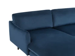 Clearance Beliani 4-Istuttava Kulmasohva Sametti Oikeak. Laivastonsininen Vinterbro