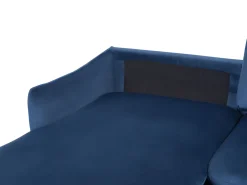 Clearance Beliani 4-Istuttava Kulmasohva Sametti Oikeak. Laivastonsininen Vinterbro