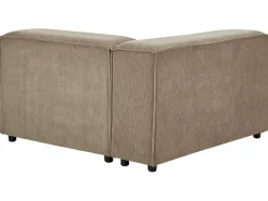 Flash Sale Beliani 3-Istuttava Kulmasohva Vakosametti Vasenk. Vaaleanruskea Aprica