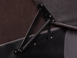 Shop Beliani 3-Istuttava Kulmavuodesohva Säilytystilalla Keinonahka Vasenk. Ruskea Ogna