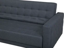 Sohvat<Beliani 4-Istuttava Kulmavuodesohva Kangas Oikeak. Tummanharmaa Aberdeen