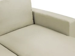 Sohvat<Beliani 5-Istuttava Kulmavuodesohva Säilytystilalla Kangas Beige Sommen